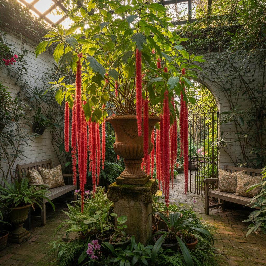 Roter Flammenstrauch (Acalypha hispida)