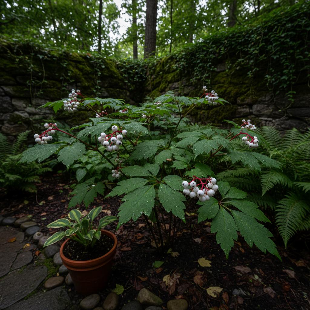 Weiße Schwanenbeere (Actaea pachypoda)