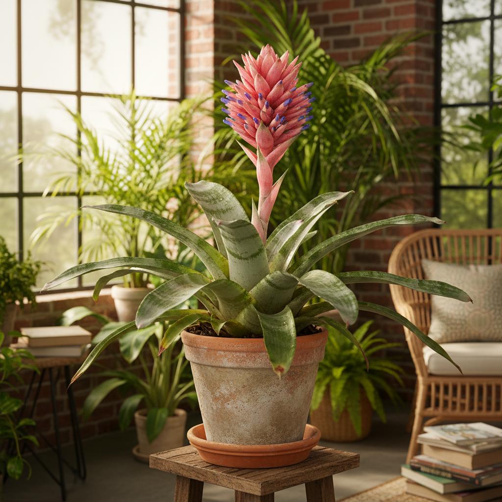 Silbervase (Aechmea fasciata)