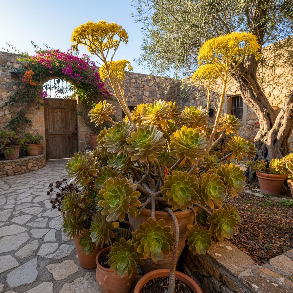 Klebriger Aeonium (Aeonium glutinosum)