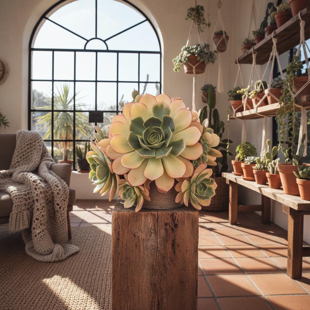 Farbiger Trauben-Aeonium (Aeonium haworthii 'Dream Color')