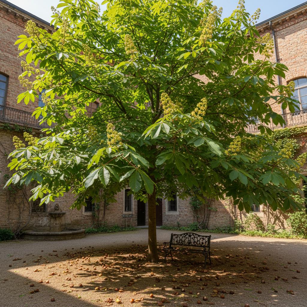 Glatte Rosskastanie (Aesculus glabra)