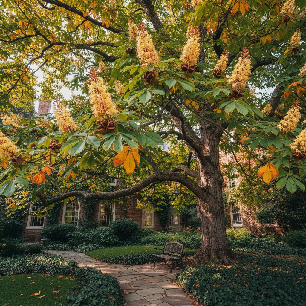 Gelbe Rosskastanie (Aesculus flava)