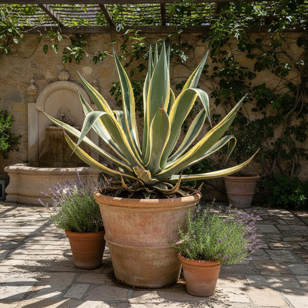 Variegierte Desmett-Agave (Agave desmettiana 'Variegata')