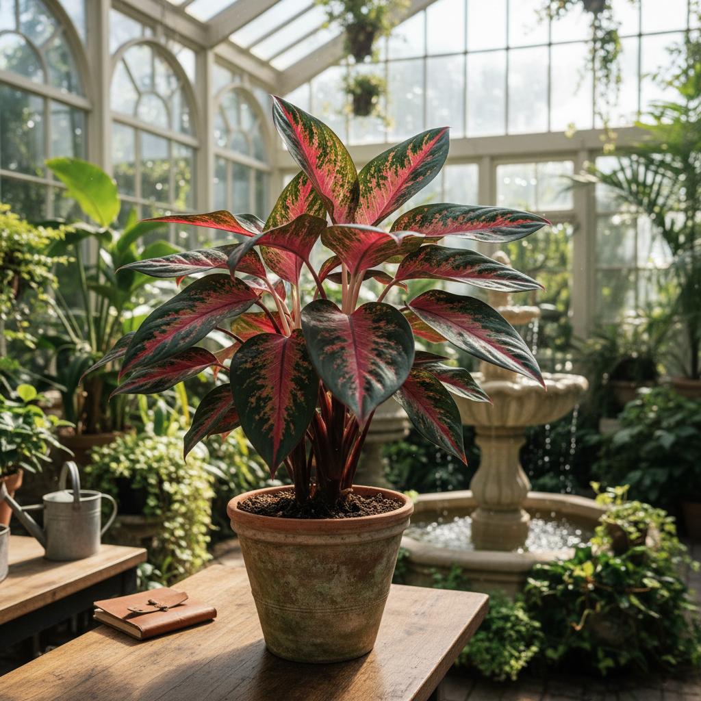 Schwarzkirsche-Aglaoneme (Aglaonema 'Black Cherry')