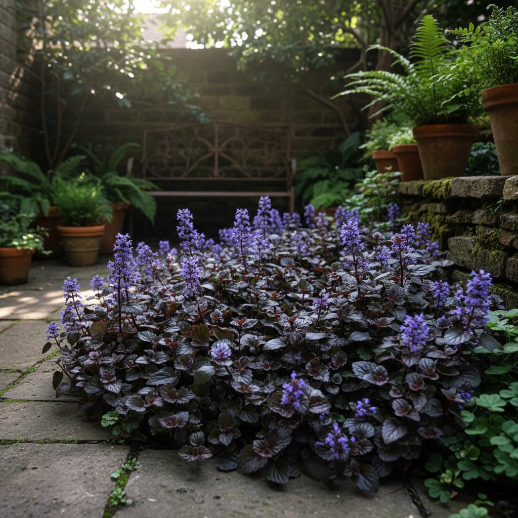 Schwarzer Kriechender Günsel (Ajuga reptans Black Scallop)