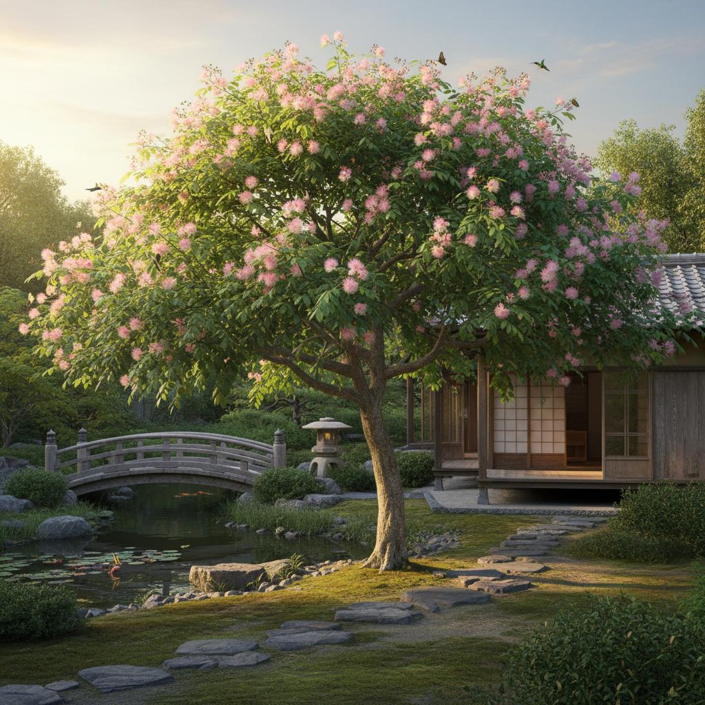 Seidenakazie (Albizia julibrissin)