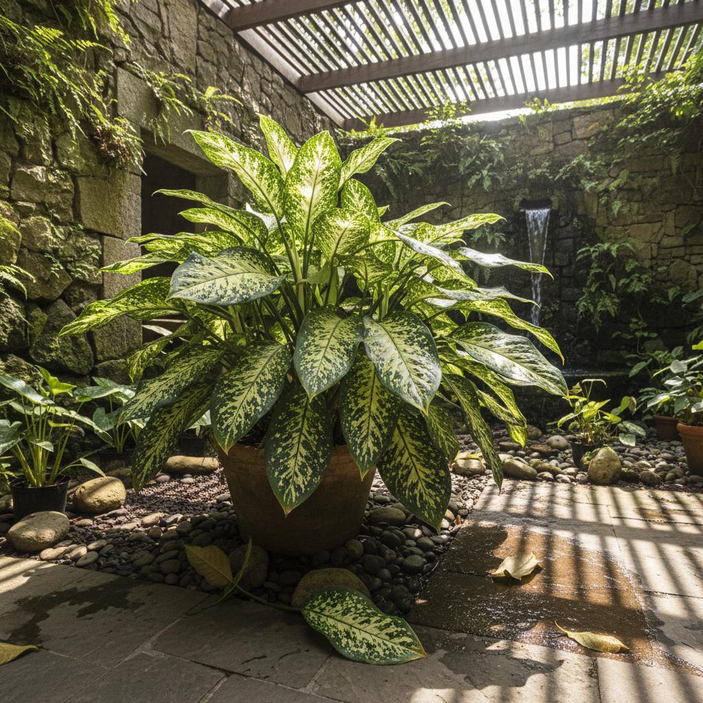 Dreifarbige Aglaoneme (Aglaonema pictum tricolor)