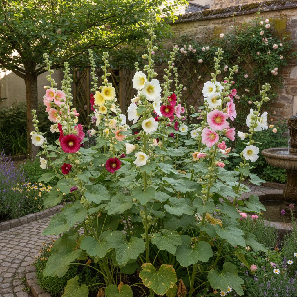 Stockrose (Alcea rosea)