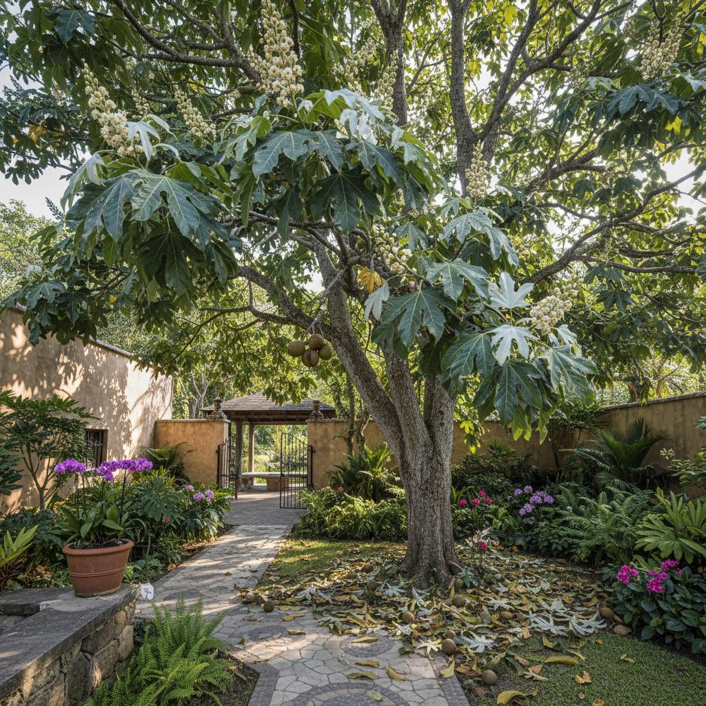 Kukui-Nussbaum (Aleurites moluccanus)