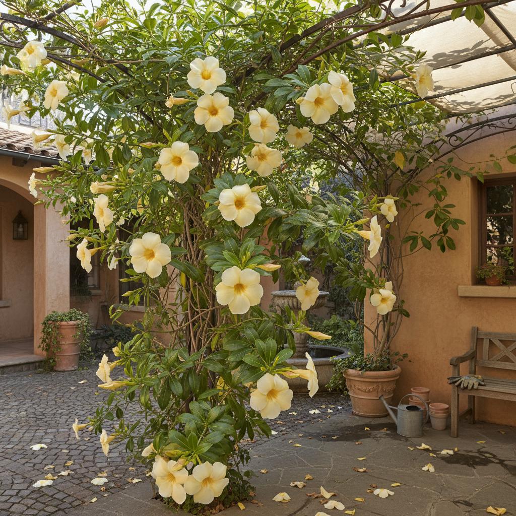 Rote Allamanda (Allamanda blanchetii)