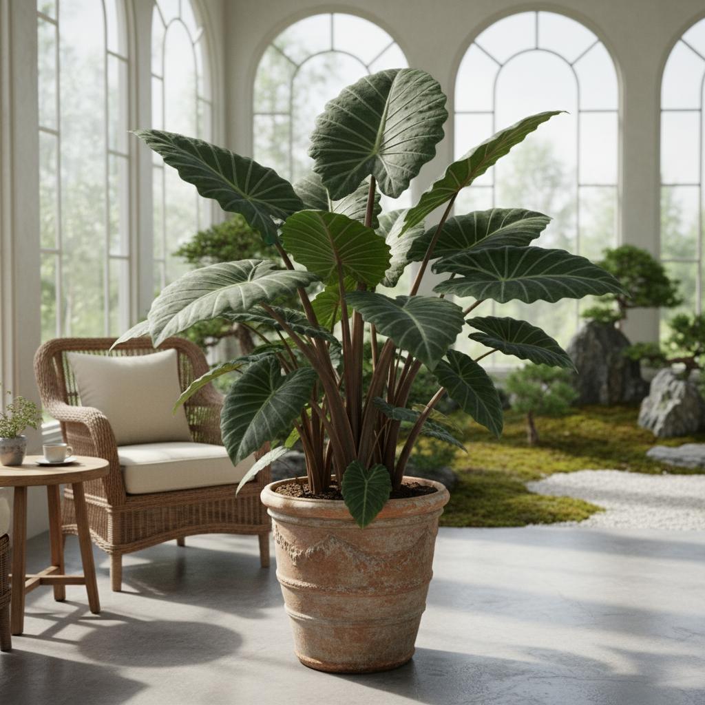 Alocasia 'Sumo' (Riesen-Alocasia) (Alocasia 'Sumo')