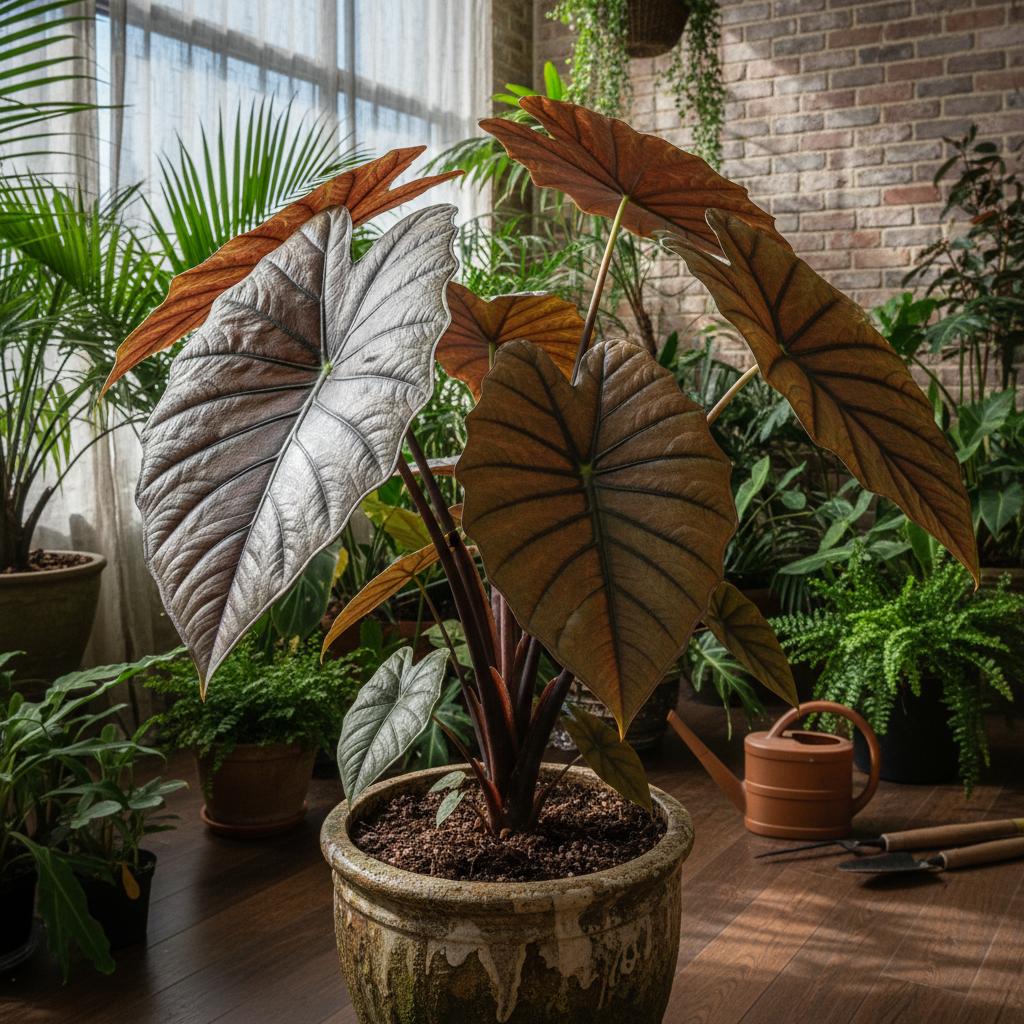 Kupferalokasie (Alocasia cuprea)