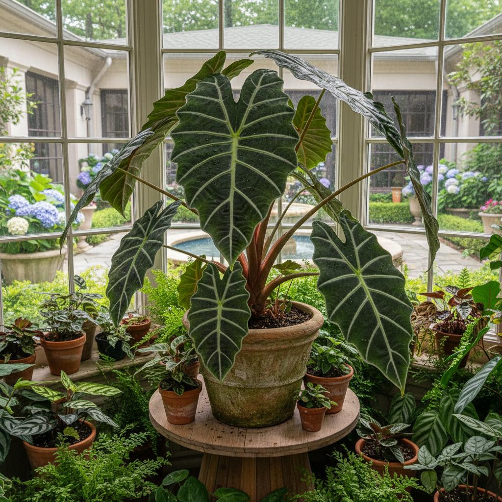 Amazonas-Pfeilblatt (Alocasia amazonica)