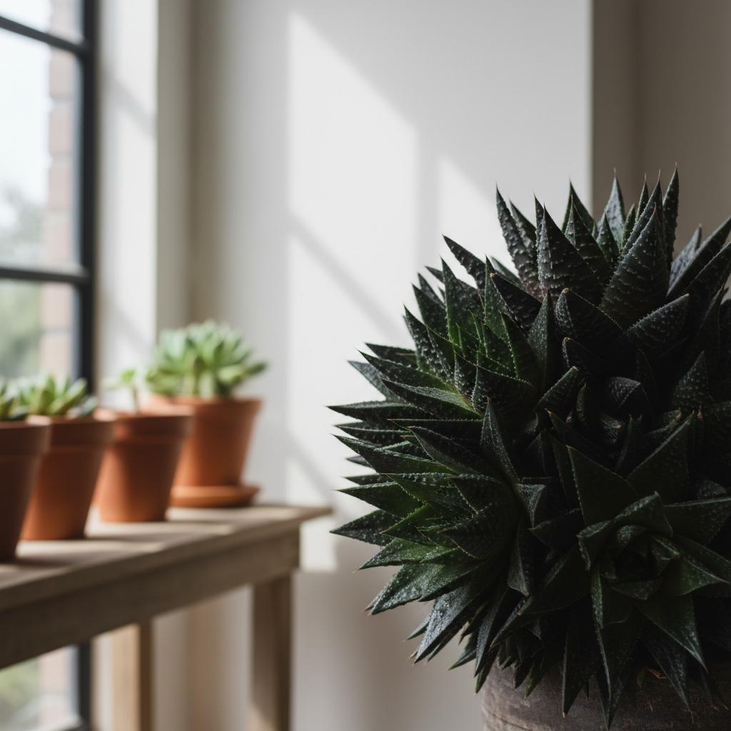 Schwarze Edelstein-Alworthia (Alworthia 'Black Gem')
