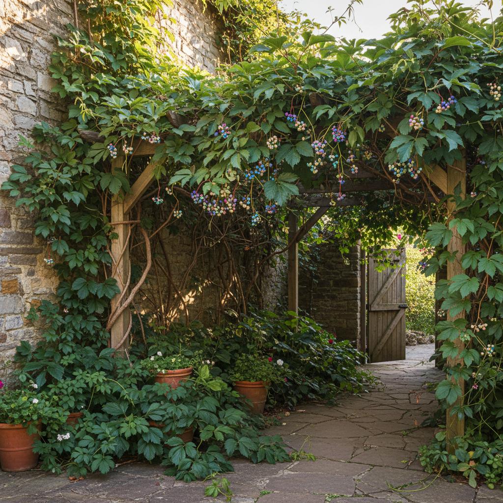 Porzellanbeere (Ampelopsis glandulosa)