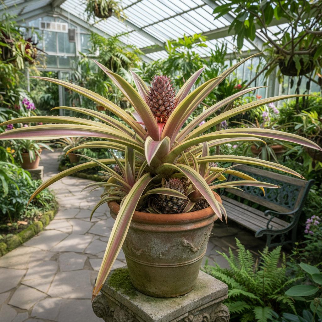 Rote Ananas (Ananas bracteatus)