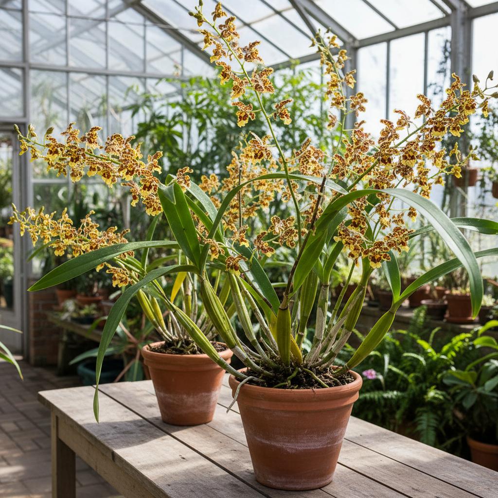 Afrikanische Leopardorchidee (Ansellia africana)