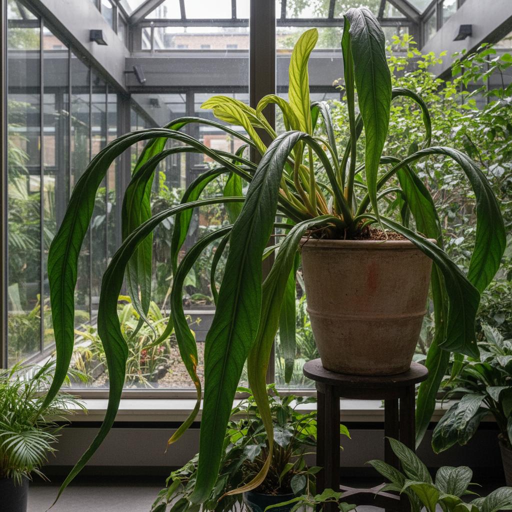 Bandblättriges Anthurium (Anthurium vittarifolium)