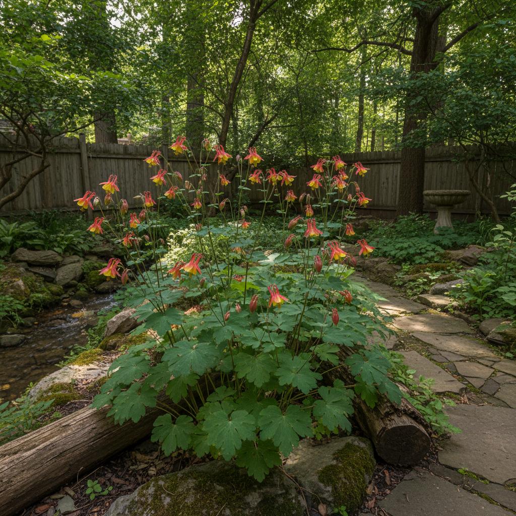 Kanadische Akelei (Aquilegia canadensis)