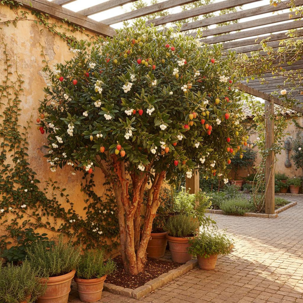 Erdbeerbaum 'Compacta' (Arbutus unedo 'Compacta')