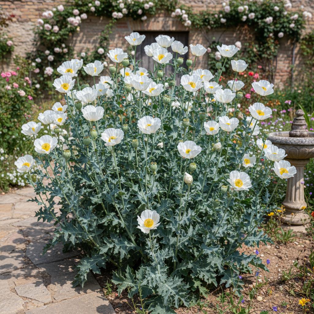 Weißer Stachelmohn (Argemone albiflora)