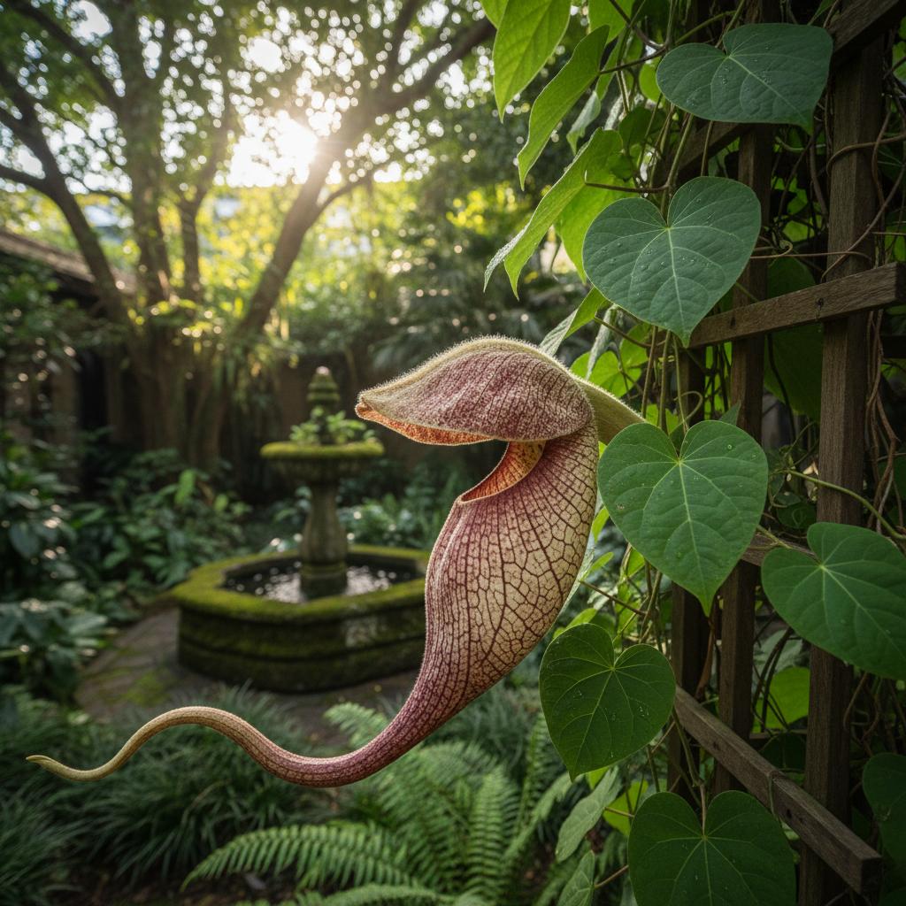 Riesige Pfeifenblume (Aristolochia grandiflora)