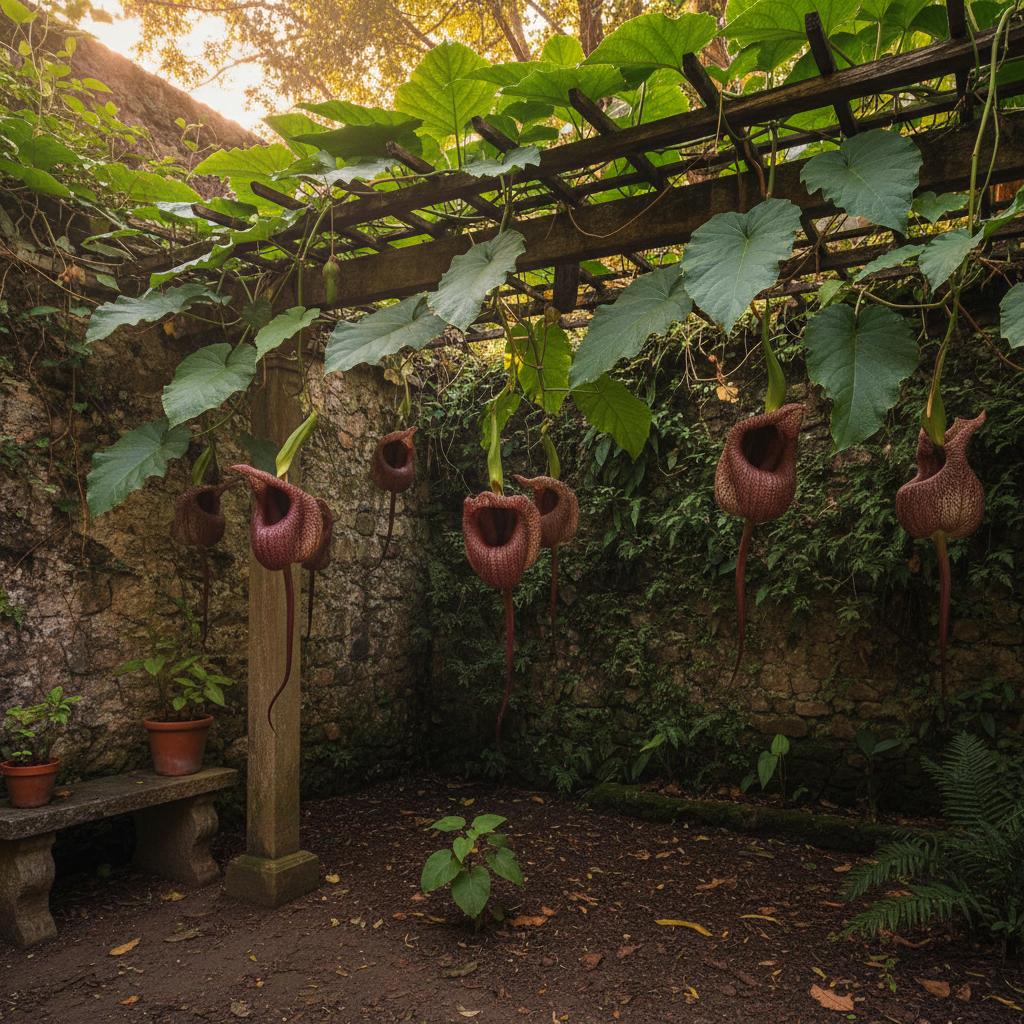 Labiate Pfeifenblume (Aristolochia labiata)