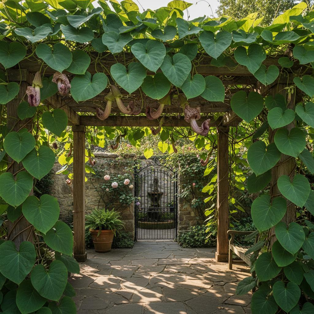 Groblappige Pfeifenwinde (Aristolochia macrophylla)