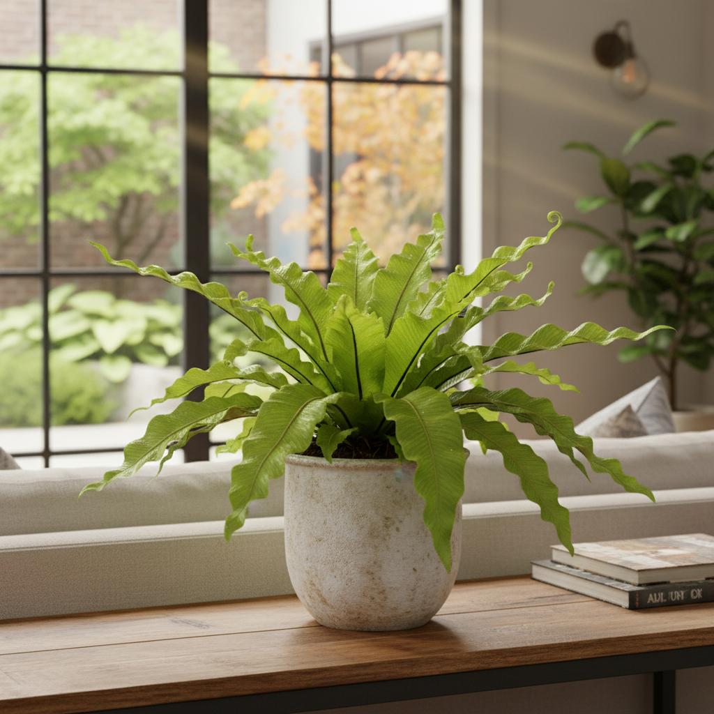 Kräuseliger Vogelnestfarn (Asplenium Crissie)