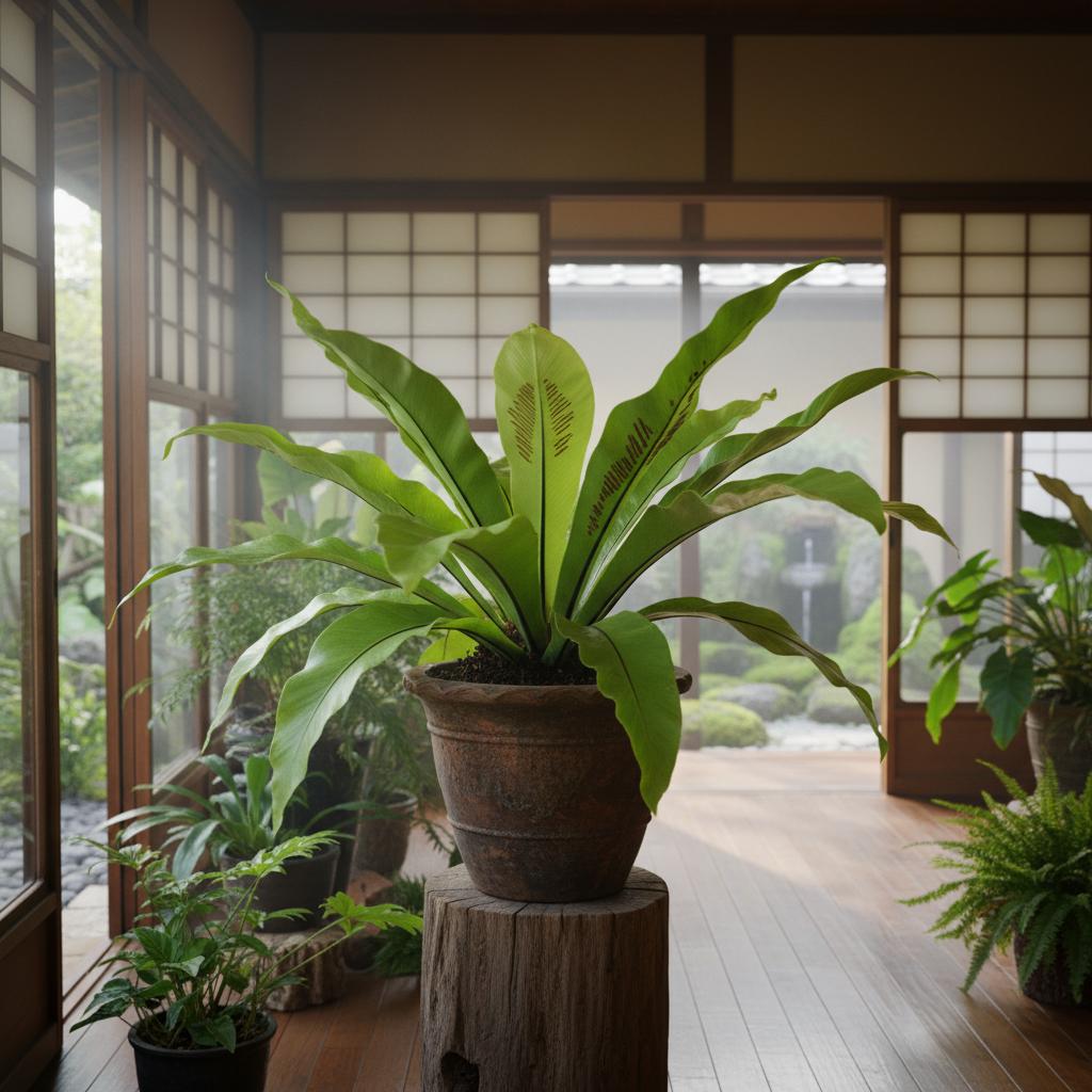 Japanischer Vogelnestfarn (Asplenium antiquum)