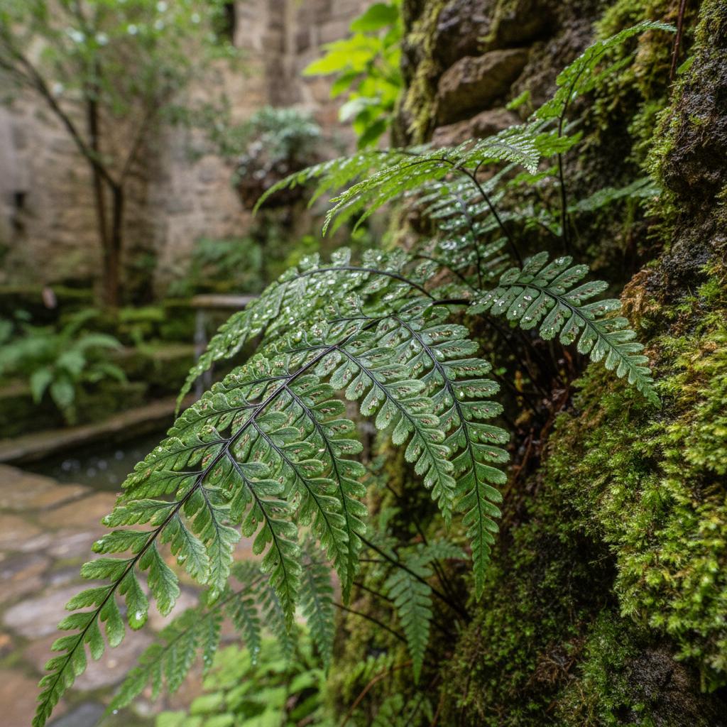 Kleiner Streifenfarn (Asplenium trichomanes)
