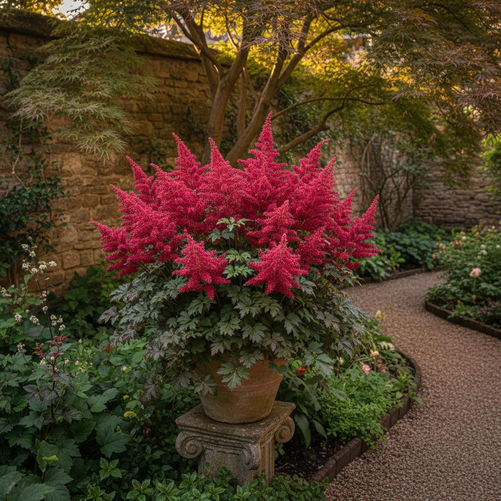 Rutenblume 'Montgomery' (Astilbe 'Montgomery')