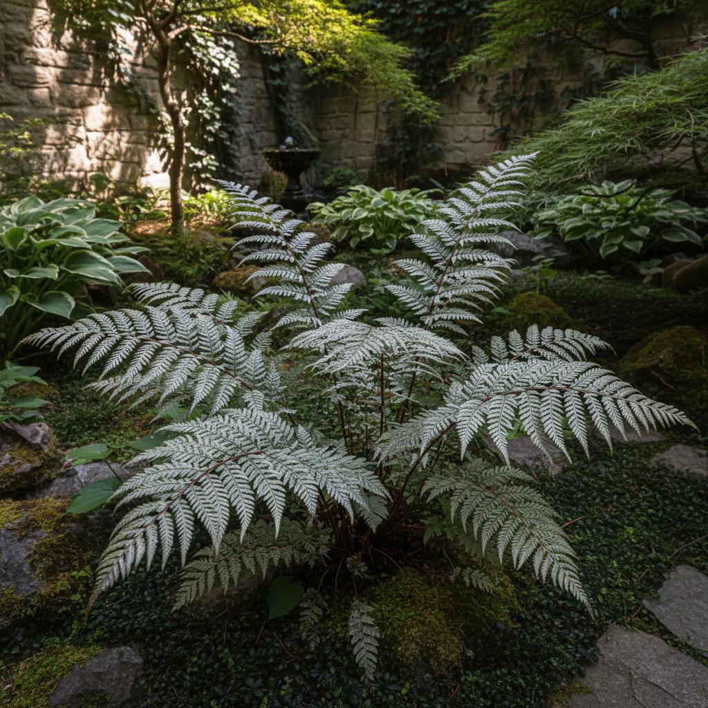 Japanischer Farbfarn (Buntfarn) (Athyrium niponicum var. pictum)