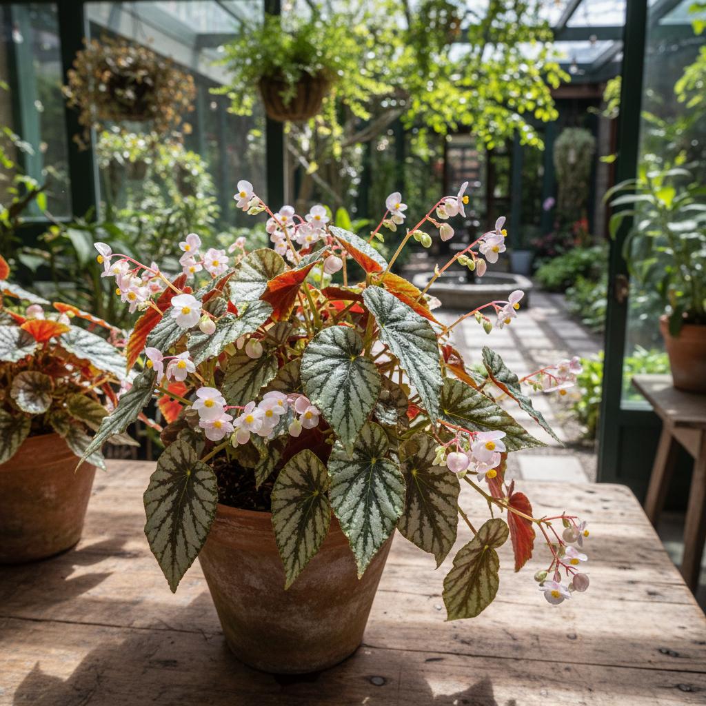 Rex-Begonie 'Beleaf' (Begonia rex cultorum 'Beleaf')