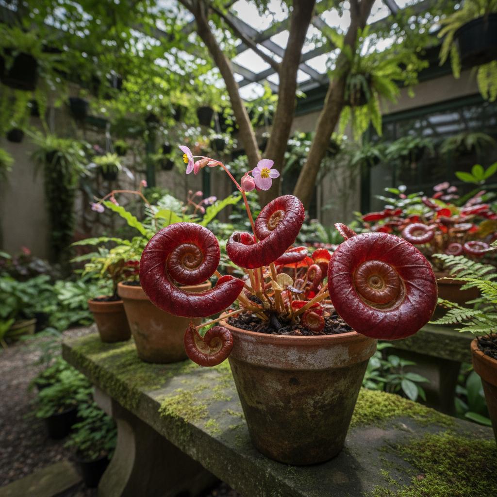 Rote Rubin-Begonie (Begonia Conchifolia 'Red Ruby')