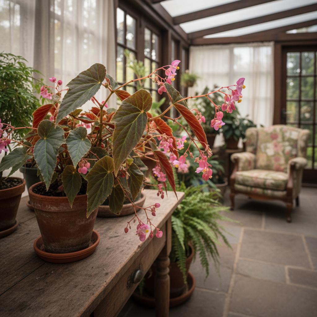 Großblütige Herbstbegonie (Begonia grandis)
