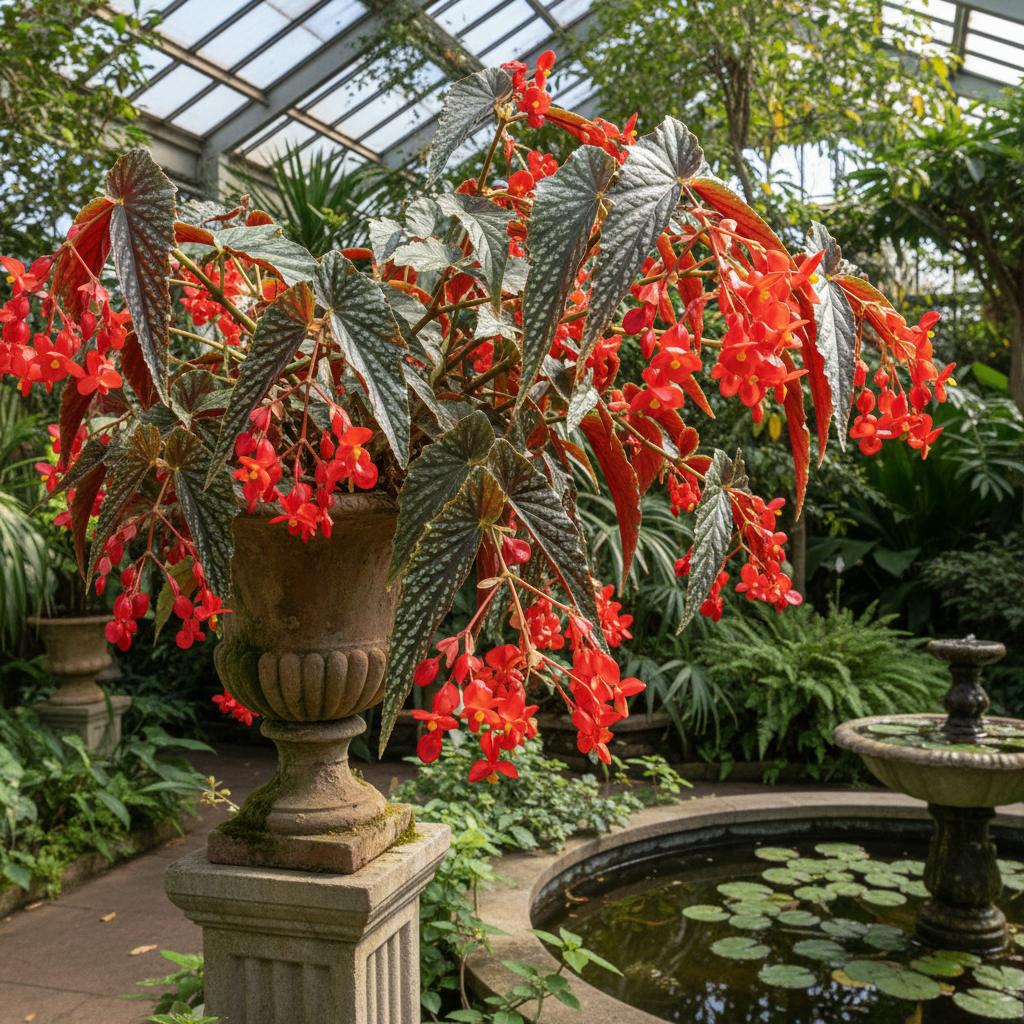 Rotblütige Begonie (Begonia coccinea)