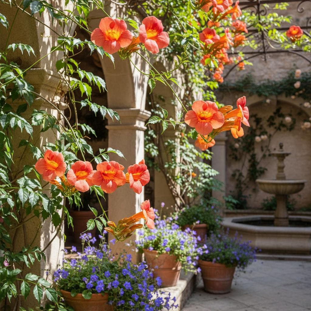 Tangerine Beauty Trompetenrebe (Bignonia capreolata 'Tangerine Beauty')