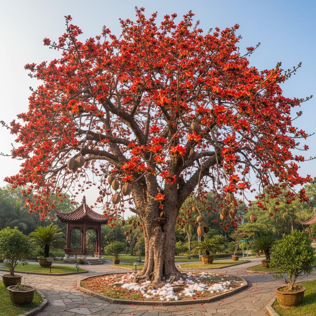 Albero del cotone di seta (Kapok) (Bombax ceiba)