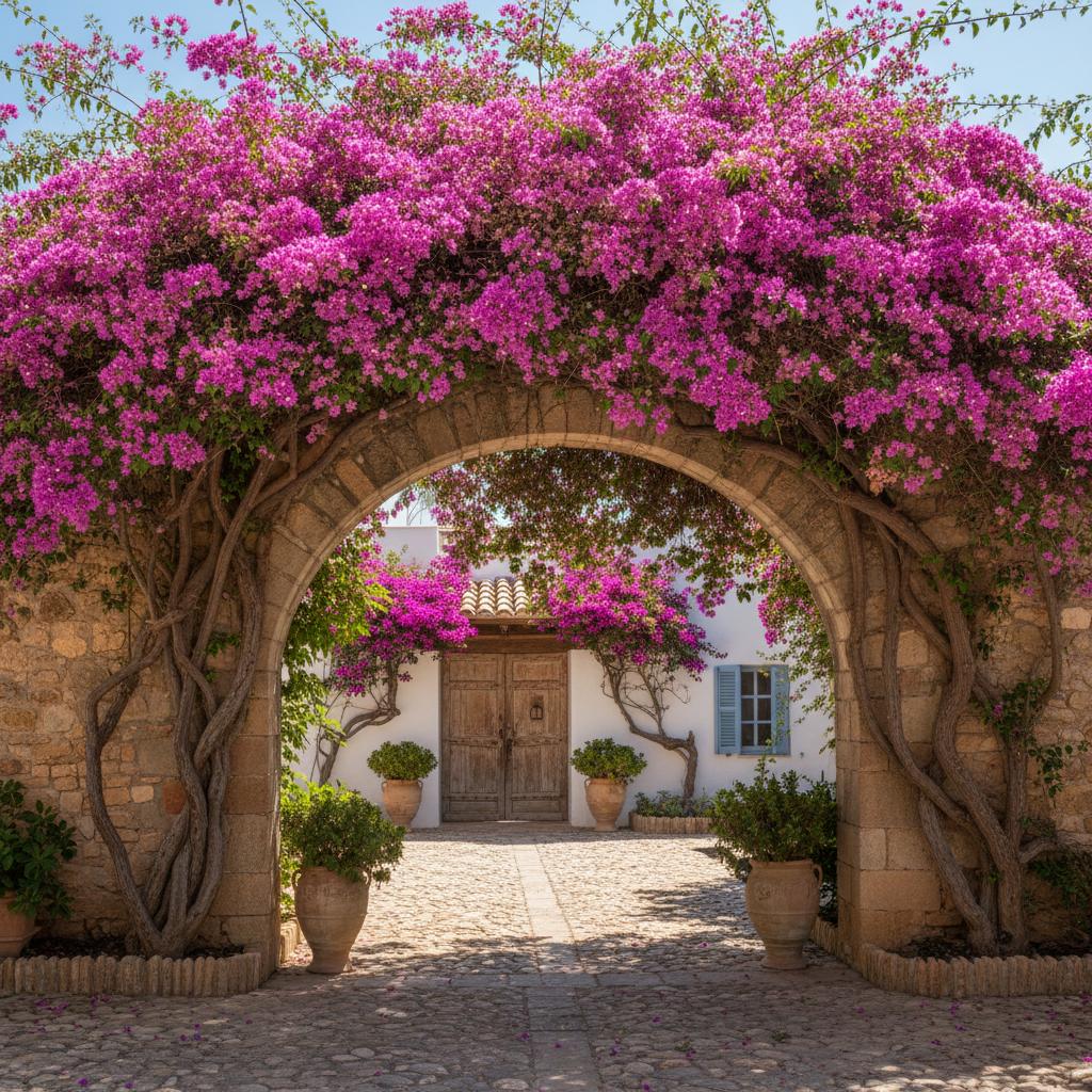Bouganvillea (Bouganvillea spinoso) (Bougainvillea glabra)