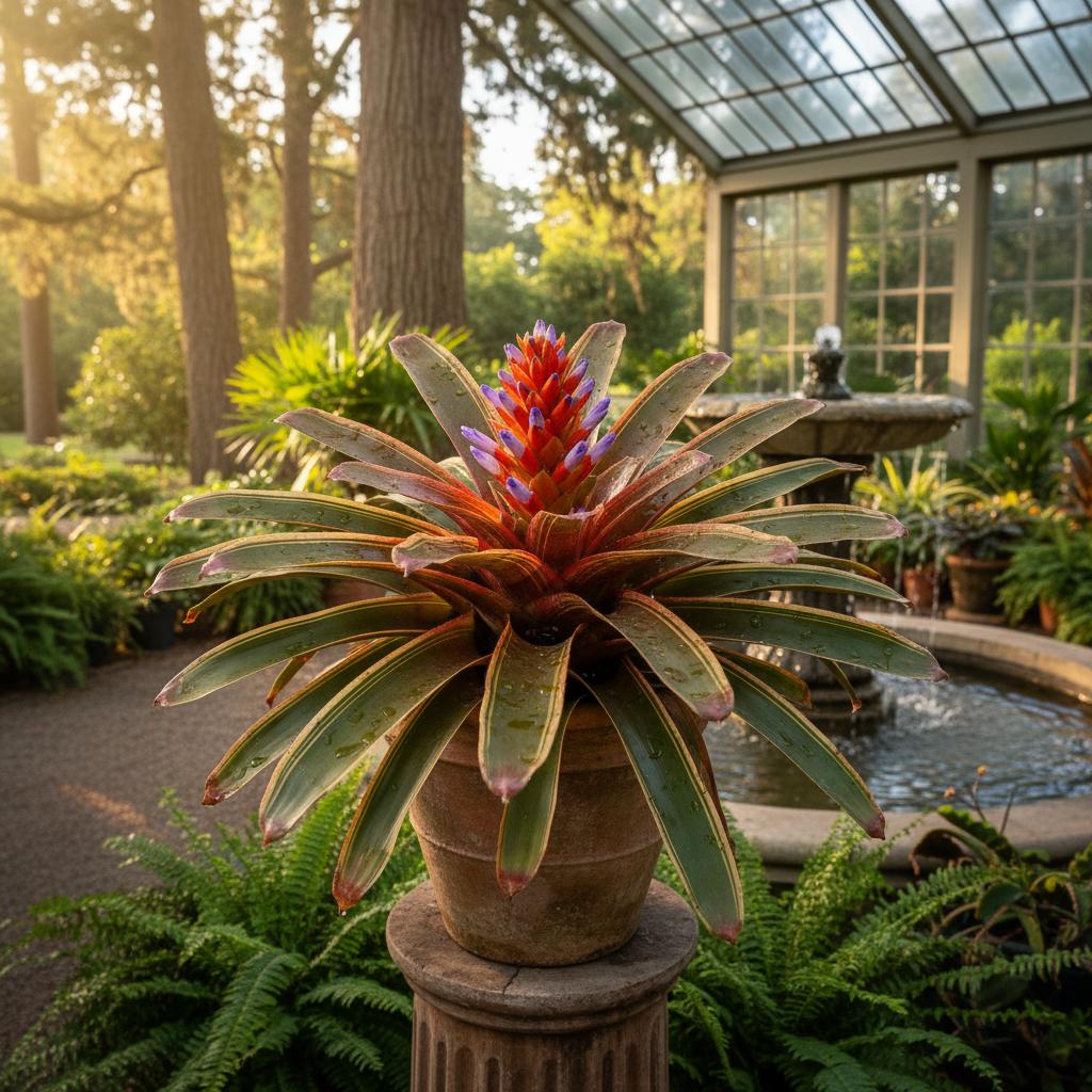 Rosetta-Stein-Bromelie (Bromelia 'Rosetta Stone')