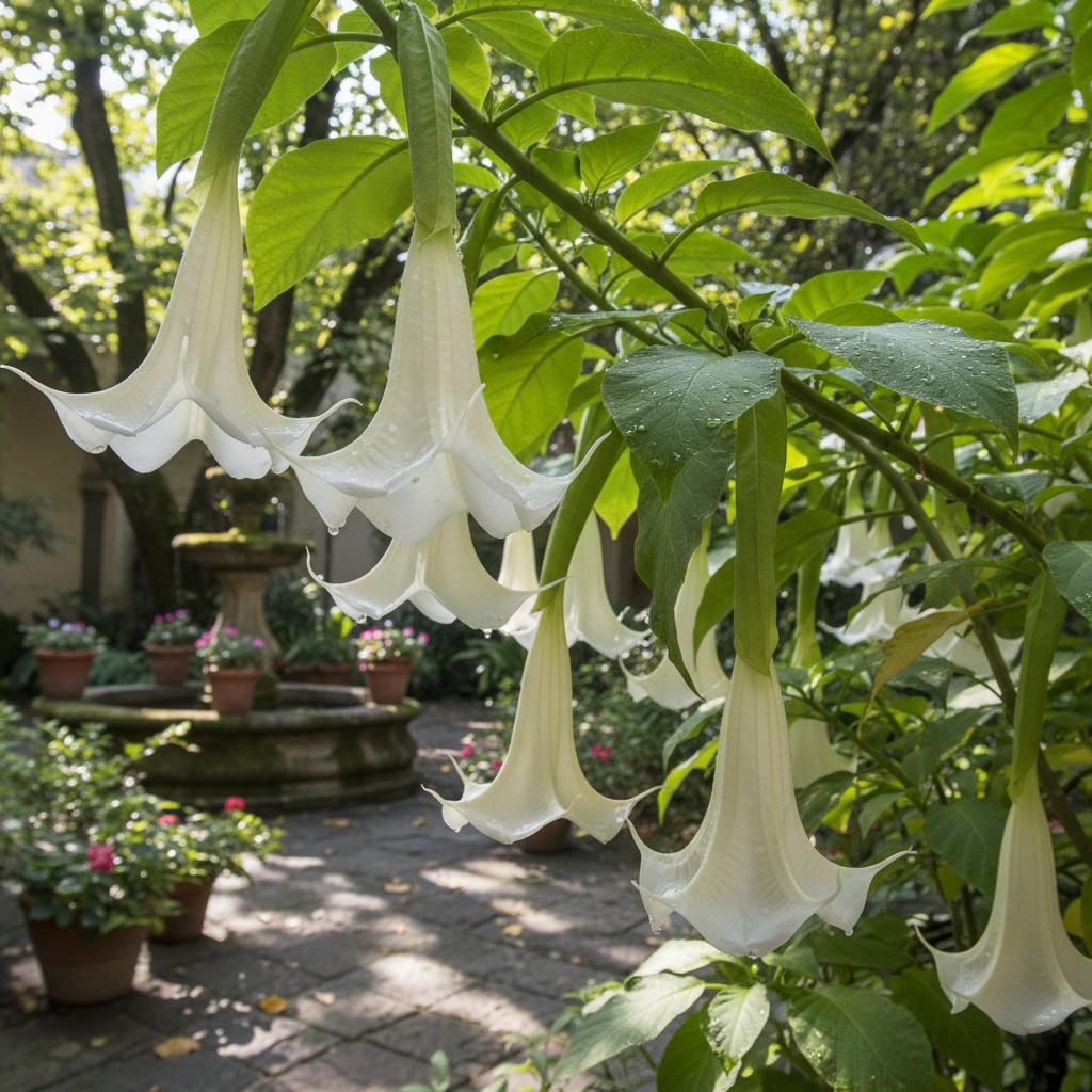 Árbol de los ángeles (Brugmansia suaveolens)