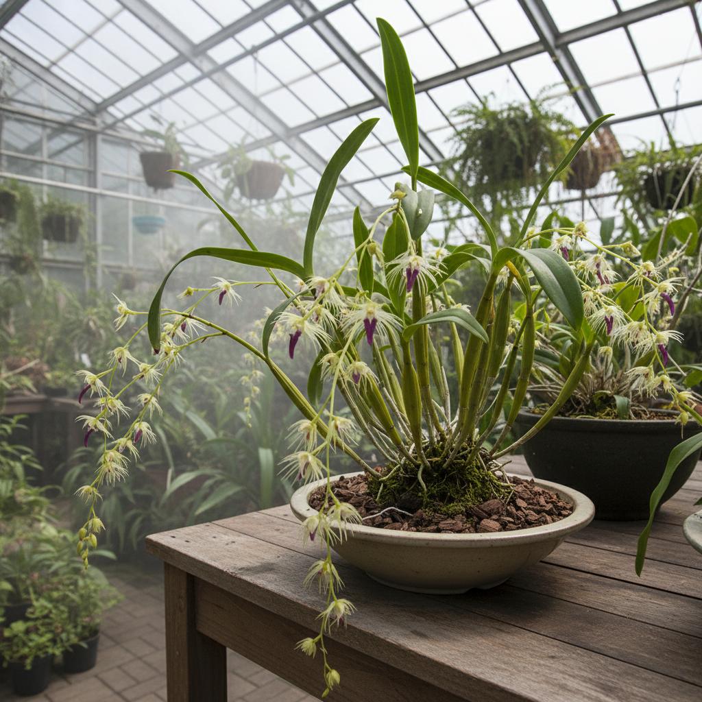 Verborgenpetal-Bulbophyllum (Bulbophyllum aphanopetalum)