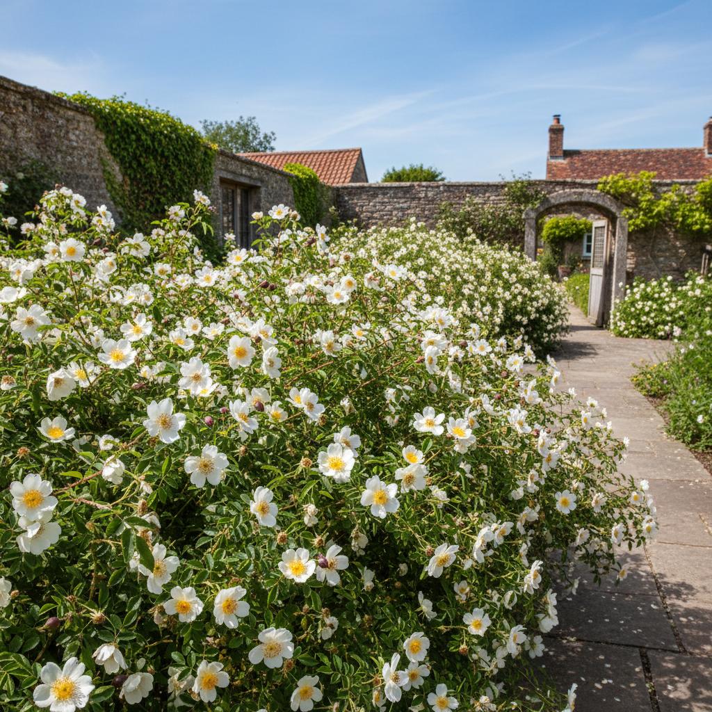 Brennnessel-Rose (Rosa pimpinellifolia)