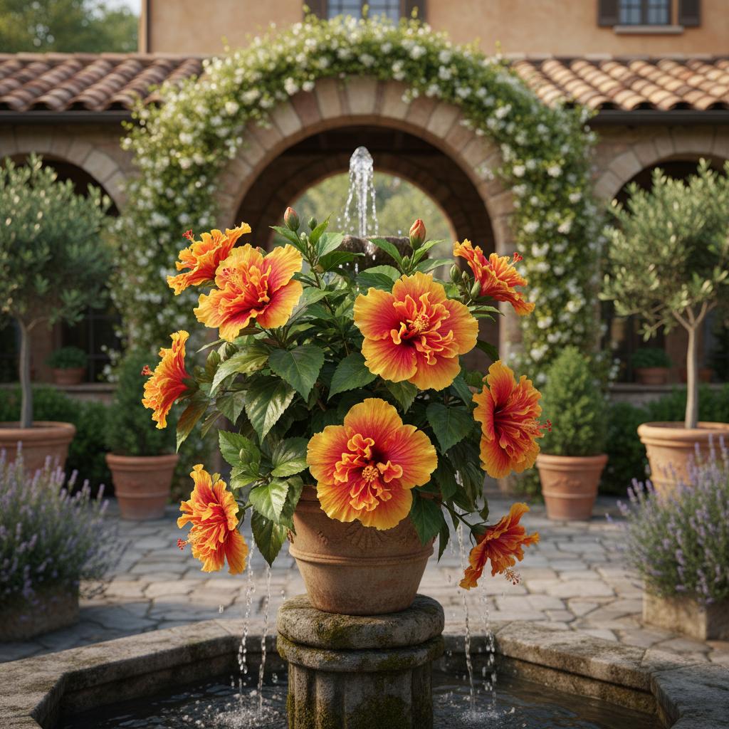Hibiscus cinese 'Cajun' (Hibiscus rosa-sinensis 'Cajun')