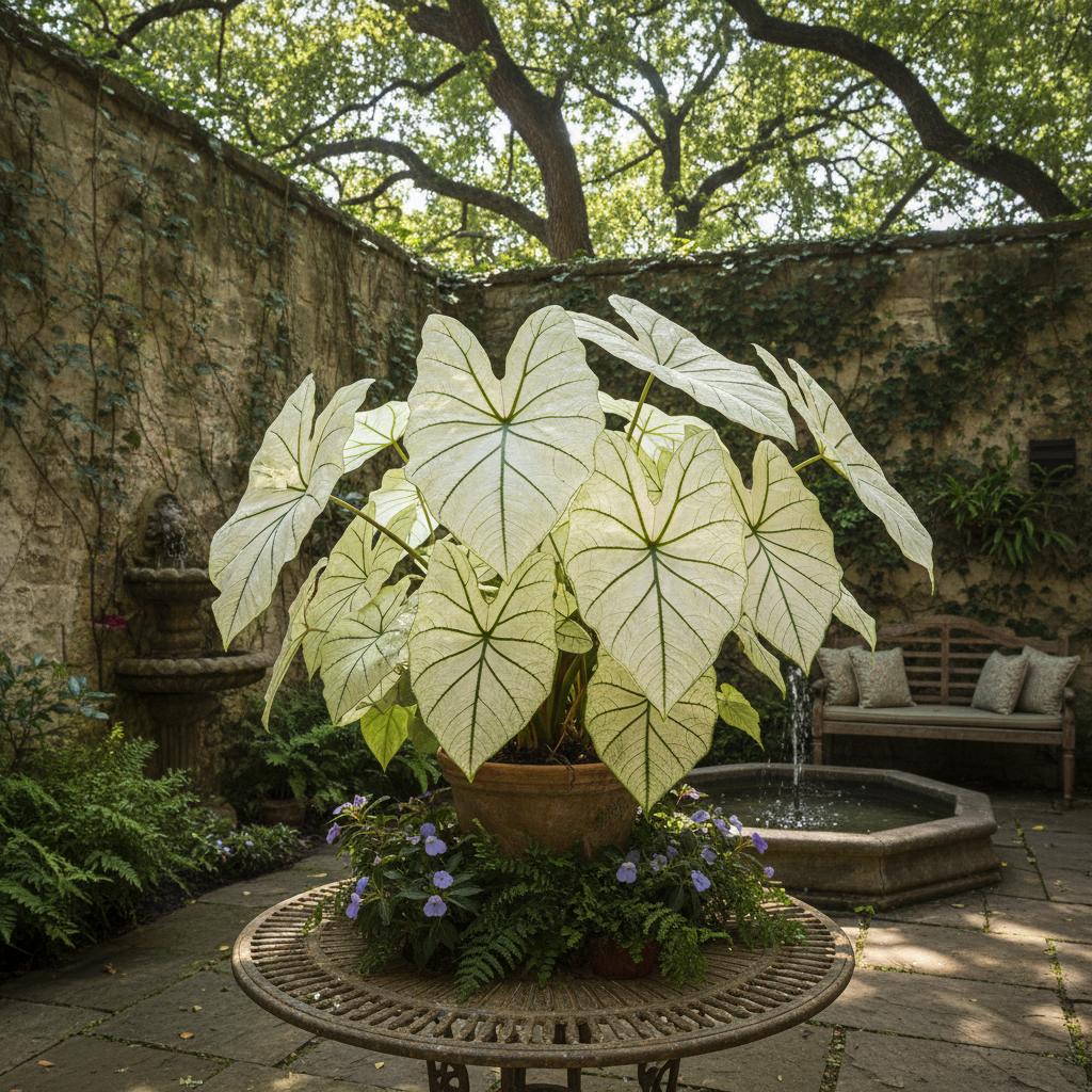 Kaladium 'Florida Moonlight' (Caladium 'Florida Moonlight')