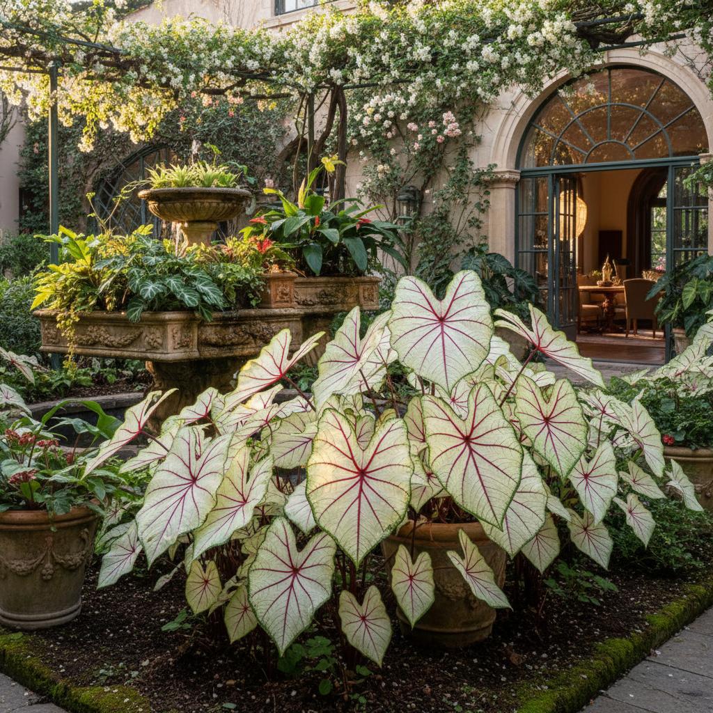 Caladium 'Allure' (Zimmercaladium 'Allure') (Caladium Allure)
