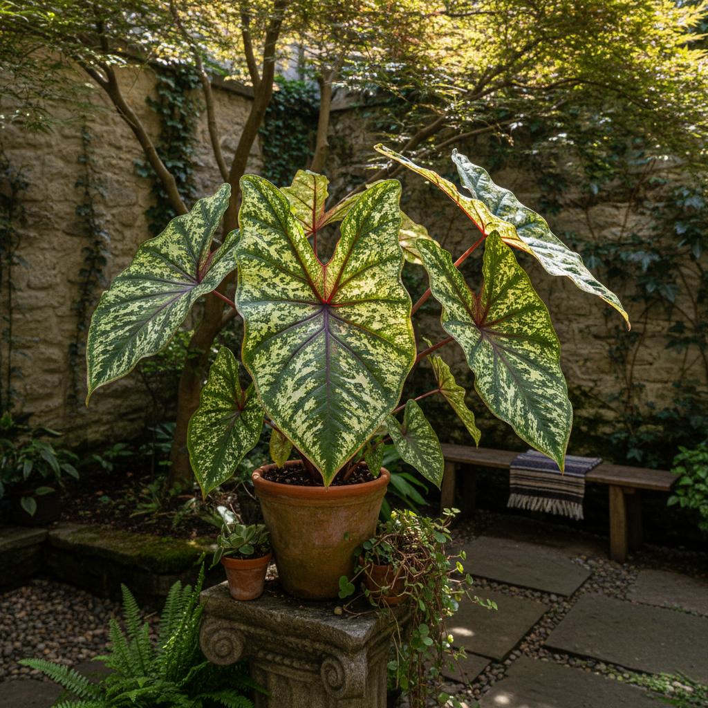 Buntblatt-Kaladium 'Hilo Beauty' (Caladium 'Hilo Beauty')