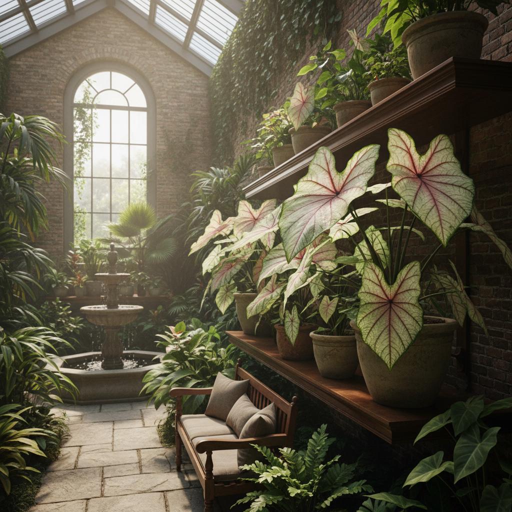 Lindens Schattencaladium (Caladium lindenii)